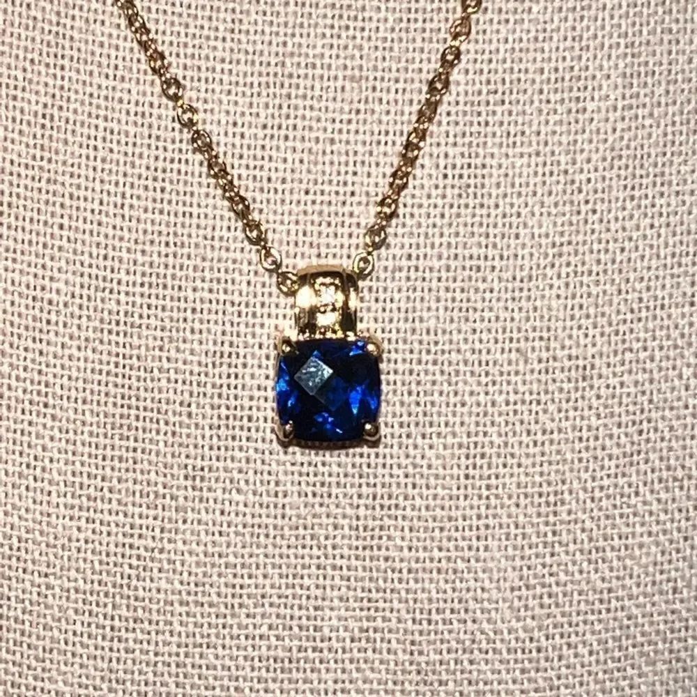 NEW Slind 14K Gold Plated Genuine Amethyst Necklace